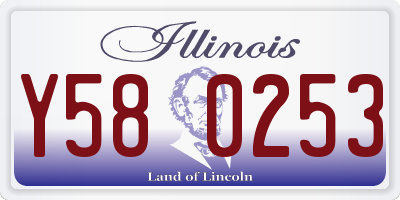 IL license plate Y580253