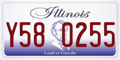 IL license plate Y580255