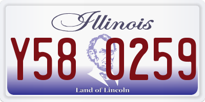 IL license plate Y580259