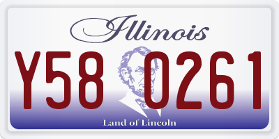 IL license plate Y580261