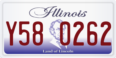 IL license plate Y580262