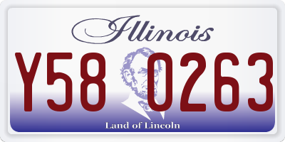 IL license plate Y580263