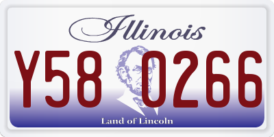IL license plate Y580266