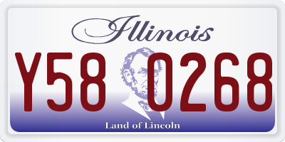IL license plate Y580268