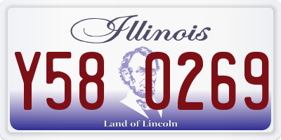 IL license plate Y580269