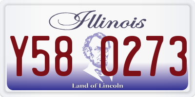 IL license plate Y580273