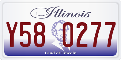 IL license plate Y580277