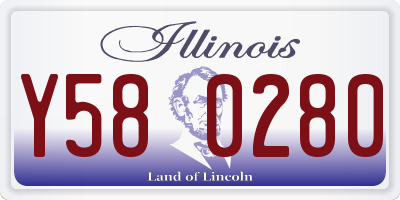 IL license plate Y580280