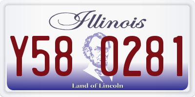 IL license plate Y580281