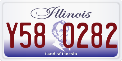 IL license plate Y580282