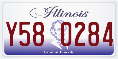 IL license plate Y580284