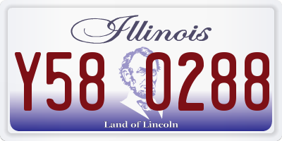 IL license plate Y580288