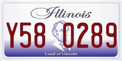 IL license plate Y580289