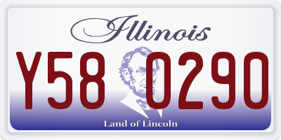 IL license plate Y580290
