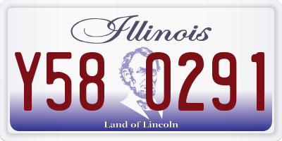 IL license plate Y580291