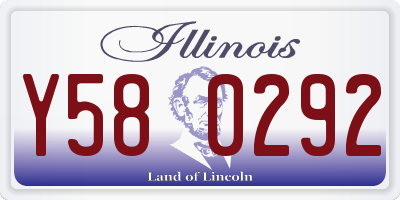 IL license plate Y580292