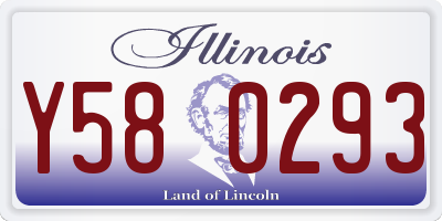 IL license plate Y580293