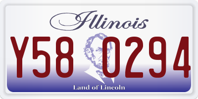 IL license plate Y580294