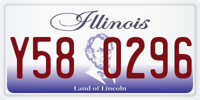 IL license plate Y580296