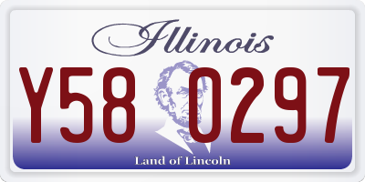 IL license plate Y580297