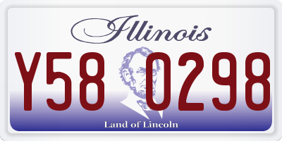 IL license plate Y580298