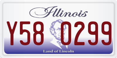 IL license plate Y580299