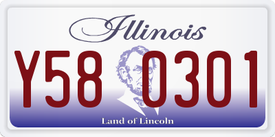 IL license plate Y580301