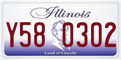 IL license plate Y580302