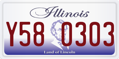IL license plate Y580303