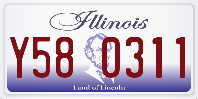 IL license plate Y580311