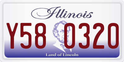 IL license plate Y580320
