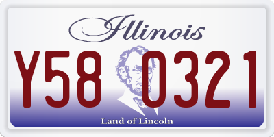 IL license plate Y580321