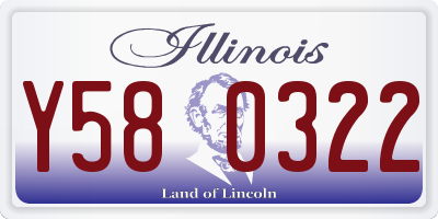 IL license plate Y580322