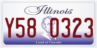 IL license plate Y580323