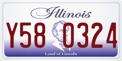 IL license plate Y580324