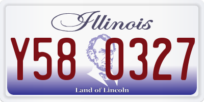 IL license plate Y580327