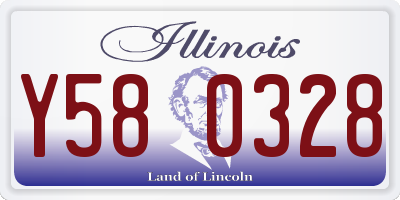 IL license plate Y580328