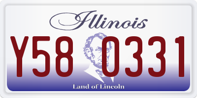 IL license plate Y580331