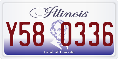 IL license plate Y580336