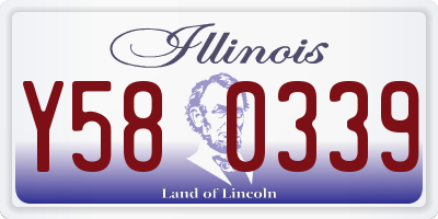 IL license plate Y580339