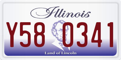 IL license plate Y580341