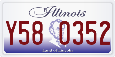 IL license plate Y580352