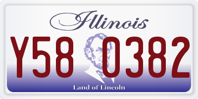 IL license plate Y580382