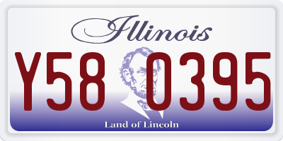 IL license plate Y580395