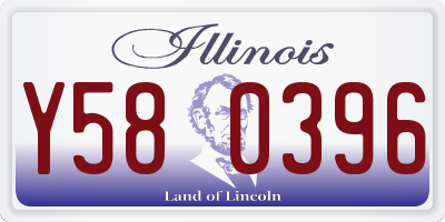 IL license plate Y580396