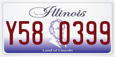 IL license plate Y580399