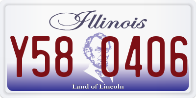 IL license plate Y580406