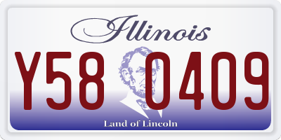 IL license plate Y580409