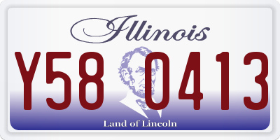 IL license plate Y580413