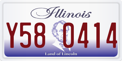 IL license plate Y580414